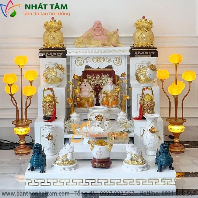 Combo Bàn Thờ Thần Tài ông địa Có Tam Cấp Mẫu Bttt 5009 (3)