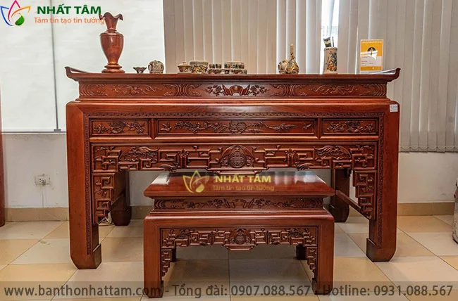bàn thờ gỗ mít Nhất Tâm