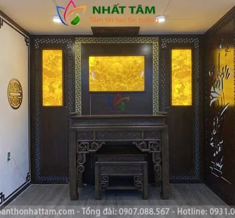 bố trí bàn thờ phòng thờ chuẩn phong thủy