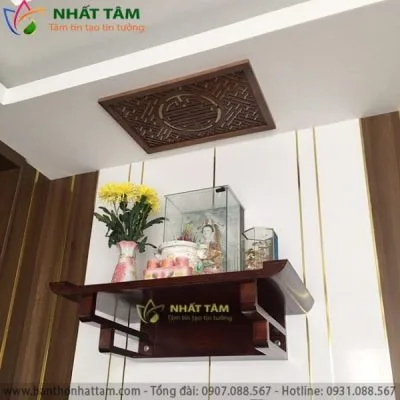 Bàn Thờ Treo Tường Gỗ Gụ Btt 3031 (1)