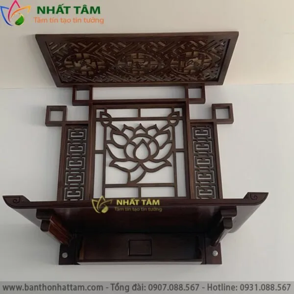 Bàn Thờ Treo Tường Gỗ Gụ Btt 3031 (4)