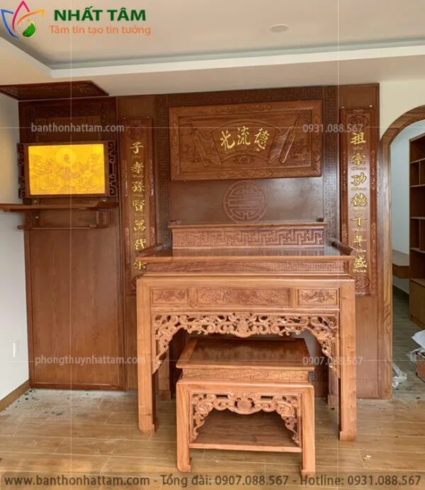 Bàn Thờ Gỗ Mít Nhất Tâm
