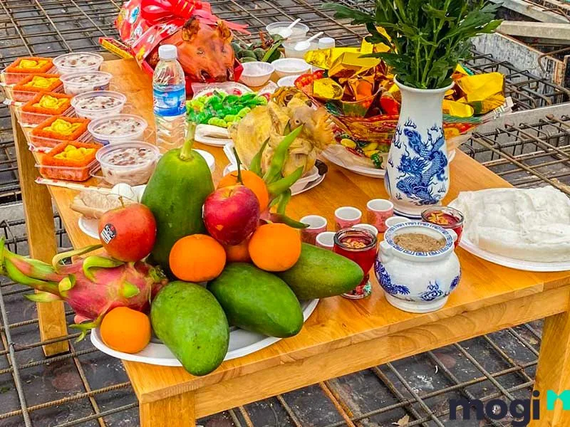 Mâm Cúng Lễ Cất Nóc Nhà